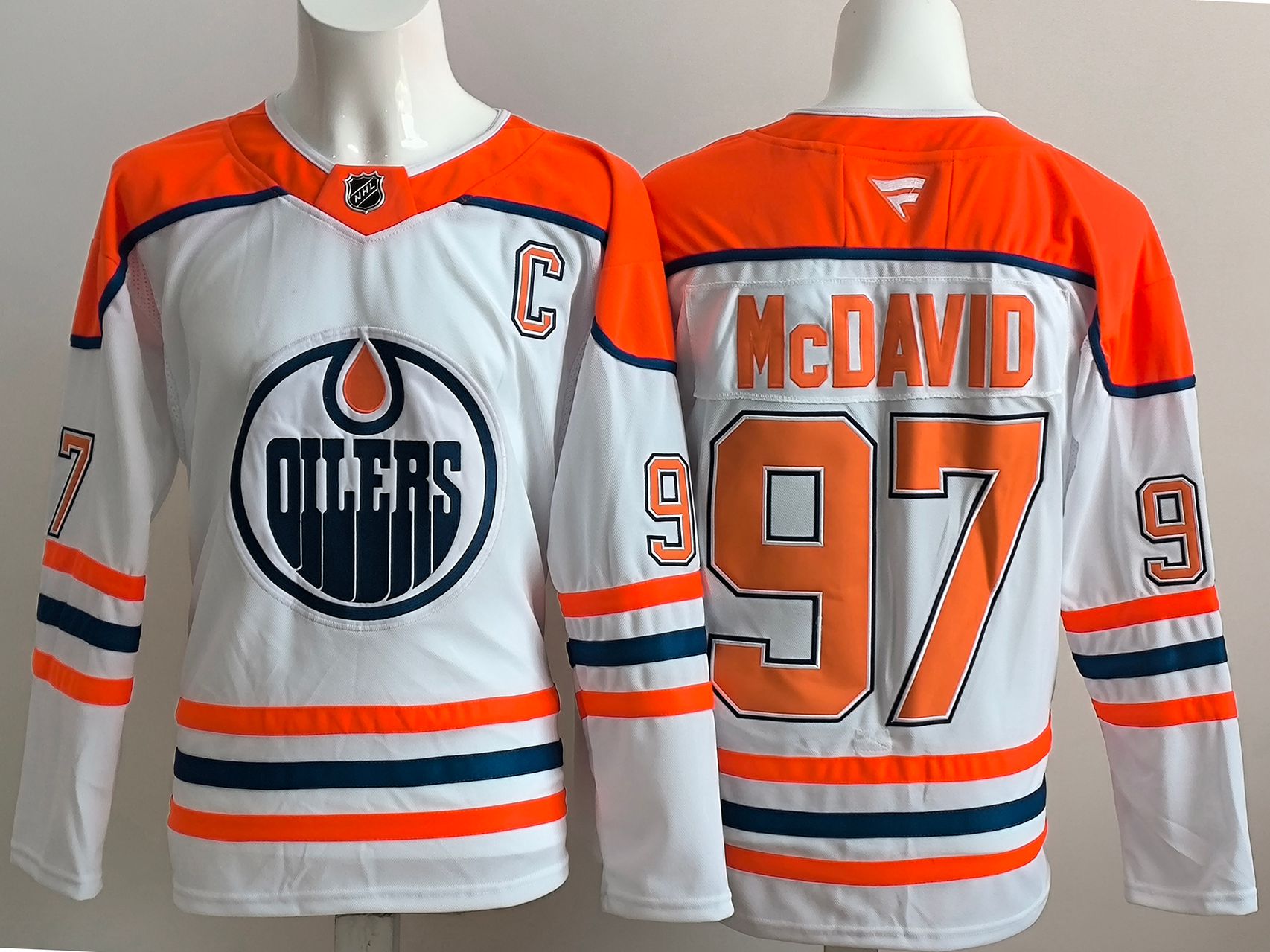 Men 2025 Edmonton Oilers #97 Mcdavid White Throwback NHL Jersey style 01->edmonton oilers->NHL Jersey